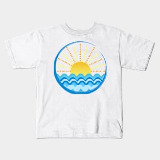 SUN,You are my sunshine,sunlight, sunshine, sunbeam,blue sea Kids T-Shirt